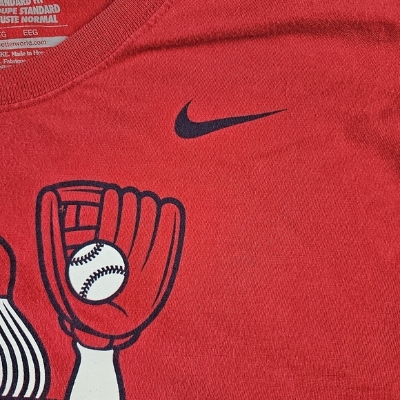 Nike  St. Louis Cardinals red TShirt 2XL Playing Cards Men’s MLB Baseball - Picture 5 of 8